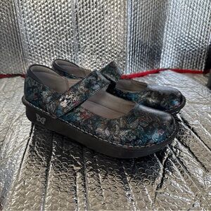 Alegria Black Flats Comfortable Loafers size 41